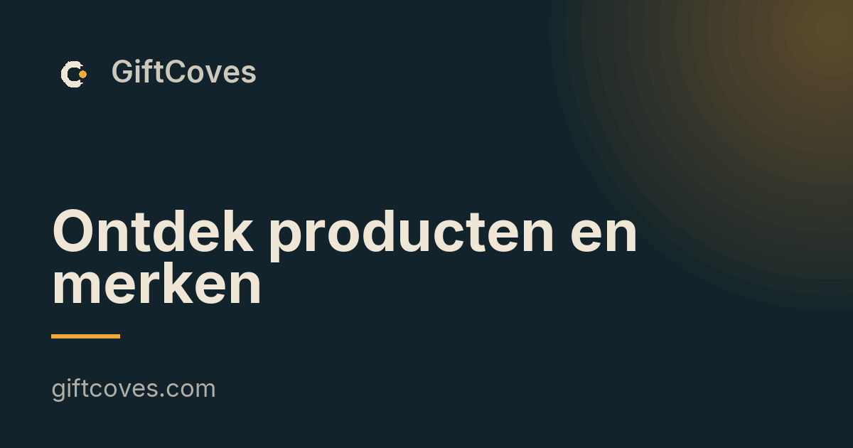 Maak kennis met GiftCoves: cadeau-ideeën, prijsvergelijking en verlanglijstjes