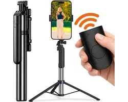 Perche à Selfie 3 en 1 - incl. Télécommande - Trépied - Trépied pour téléphone - Pour iPhone et Samsung - Monopode - Trépied - Support - Universel - Smartphone - Air