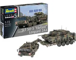 Revell Modelbouwpakket Militaire voertuigen - 03311 SLT 50-3 -Elefant- + Leopard 2A4 Plastic - 1:72 - Modelbouw