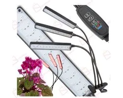 LED Plantengroeilamp USB – 3-Paneel Grow Light met Timer & Afstandsbediening – Clip-On – Rood/Blauw/Mix – groeilamp planten –groeilamp –Groeilamp voor planten – Kweekverlichting voor kamerplanten –72 Leds – 71640