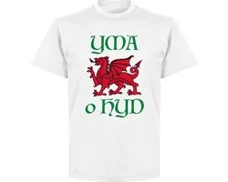 Wales Yma O Hyd T-Shirt - Wit - S
