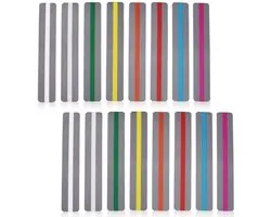 16x Leesliniaal met Leeslijn - Leeslineaal - Leeshulp - Bladwijzer Dyslexie-trackingliniaal - 19 cm x 3,2 cm - met Leesvenster - Dyslexie Hulpmiddel - Geleide Leesstrips voor Dyslexie