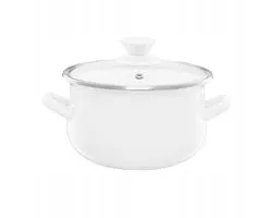 Emalia Olkusz Pyza 3,8L E-maille Pan - Crème 20cm