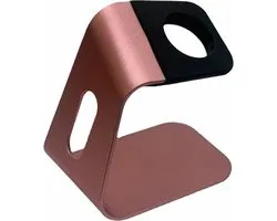 By Qubix - Apple Watch houder - Aluminium Dock station - Rosé goud - Geschikt voor Apple watch standaard - docking station