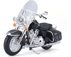 Maisto Harley-Davidson FLHRC Road King Classic 2013: Motorfiets Model 1:12 met besturing, beweegbare standaard en vrij rollende wielen, zwart (532322)