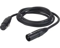 DAP Audio DMX kabel 0,75m - DMX XLR Kabel - 0,75m (Zwart)