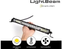 Lampe de travail à barre lumineuse Led UNIQUE modèle slim 36 watts - spots - hauteur 30mm 1600 lumens effectifs certifié R10