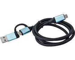 i-tec USB-C Cable to USB-C with Integrated USB 3.0 Adapter