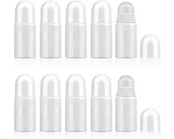 chenyu 10 stuks deodorantrollon, leeg, 50 ml, navulbare deoroller, geschikt voor vochtinbrengende crème met zonnebrandgeur, met etherische oliën