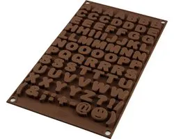 Silikomart Siliconen Mal 3D Chocolates Choco ABC