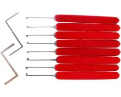 Kaba Lock Pick Set Met Transparant Slot, Dubbel-End Pick Tool Practice Kit, Beginner en Slotenmaker Dimple Training Set (B Set)