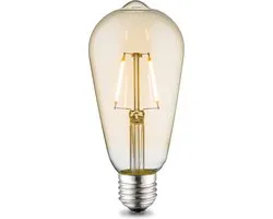 Home Sweet Home - Edison Vintage E27 source lumineuse LED filament Drop - Ambre - 6.4/6.4/14cm - ST64 Deco - Retro LED lampe - 2W 140lm 2700K - lumière blanc chaud - pour les douilles E27