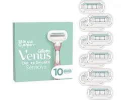 Gillette Venus Scheermesjes Deluxe Smooth Sensitive - 10 Navulmesjes
