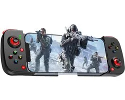 Mobiele Game Controller Gamepad Geschikt voor iPhone iOS Android PC: Compatibel met iPhone 17/16/15/14/13/12/11, iPad, Samsung Galaxy, TCL, Tablet, Call of Duty, Diablo Immortal - Direct Spelen (Zwart)