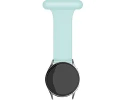 Bracelet de montre connectée Strap-it 22 mm - Bracelet d'infirmière en Siliconen - Convient pour Samsung Galaxy Watch 1 46 mm / Watch 3 45 mm / Gear S3 Classic & Frontier - Polar Vantage M / M2 / Grit X / Grit X Pro - Montre OnePlus - Vert clair