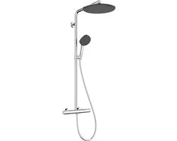 hansgrohe Raindance Alive S Puro - Showerpipe - Ecostat thermostaat - 300mm maat - 1 straalfunctie - Chroom