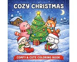 Cozy Christmas: Coloring Book for Adults and Teens Featuring Christmas Characters with Easy and Simple Designs for Relaxation