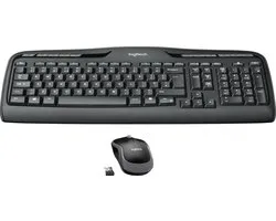 Keyboard and Wireless Mouse Logitech 920-003978 Spanish Qwerty Black