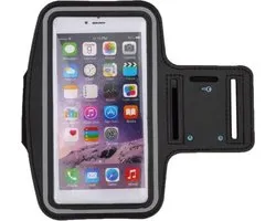 Brassard de sport universel anti-éclaboussures noir adapté pour Apple iPhone 7 Plus / 7+ - Brassard de sport 5,5 pouces avec porte-clé (Apple iPhone, Samsung, Huawei, LG, HTC, Huawei) - Coque / housse étanche