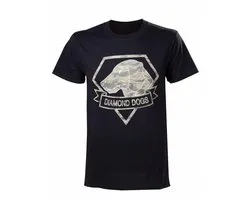 Metal Gear Solid V - Diamond Dogs Camo Logo Men T-shirt - Black