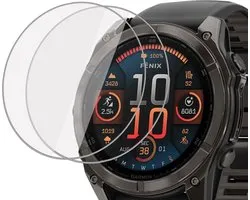 2x Convient pour Garmin Fenix ​​​​8 47 mm / Fenix ​​​​8 51 mm / Enduro 3 - Protecteur d'écran - Film de protection en verre