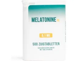 Melatonine.nl - Melatonine 0,1 mg - 500 tabletten - Melatonine Regular Supplementen - vegan - voedingssupplement