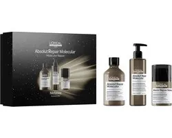 L'Oreal Professionnel Absolut Repair Molecular geschenkset - Voor beschadigd haar - Herstelt de macromoleculaire haarstructuur