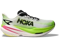 Hoka | Mach X3 | White / Neon Lime | Dames
