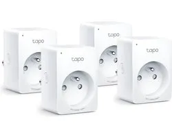 TP-Link Tapo P110 - Slimme Stekker - Smart Plug- 4 stuks - Energiebewaking- BE/FR