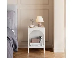 Open kast Akaa met planken staal 52x35x35 cm wit
