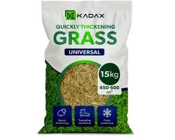 KADAX graszaad, 450-600 m², graszaad, snelgroeiend gras, graskorrels, snel kiemend graszaad, vorstbestendig graszaad, gazon (15 kg)