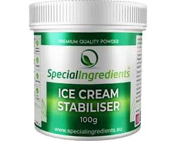 Ijs Stabilisator - 100 g - Ice Cream Stabiliser - Professioneel Roomijs en Sorbetijs - Moderne Gastronomie - Moleculair Koken - Hersluitbare Pot - Recycled Plastic