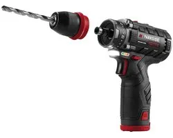 PARKSIDE PERFORMANCE Jeu de perceuses sans fil 12V - Comprenant : batterie 12V, chargeur rapide, sacoche, 14 perceuses et 24 embouts