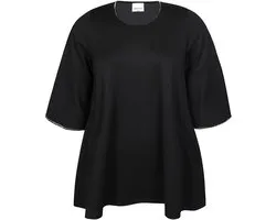Zhenzi Zh-Tori 1116-Tunic 3/4 Zwart maat M=46/48