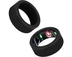 2 Pieces Silicone Cases - Flexibele Zwarte Silicone Hoes - Oura Ring Gen 3 Cover Protector voor Gym - Geschikt voor M(11/12/13)