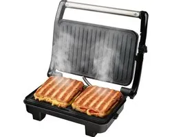 COOK-IT Croque-monsieur machine - Instelbare Temperatuur - Vergrendelende Clip - Croque-monsieur machine - Contact Grill