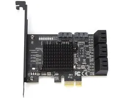 Dailygoods - Dailygoody - Sata Controller - Pci E Naar Sata3.0 Controller Expansion Board - 8 Port Sata3.0 Interface-uitbreidingskaart - Voor computer - Voor snell
