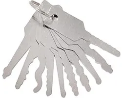 Jeu de crochets Jiggler Keys en acier inoxydable - Set de 3 pièces (YQ-3-2)