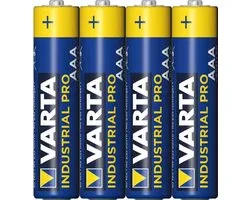 Varta Industrial Pro Alkaline AAA Batterijen - 4 stuks
