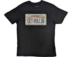 Nickelback - T-shirt pour hommes avec plaque License - M - Zwart