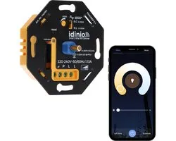 IDINIO Slimme Dimmer met app - Universeel voor alle dimbare lampen - 2 draads - Max. 250W - Dimmers