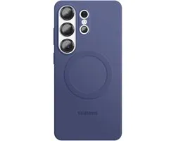 Samsung Galaxy S26 Ultra Hoesje - Silicone Magnet Case - Violetblauw