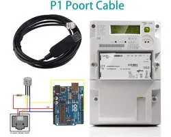 Domotique sur Raspberry DSMR port P1 néerlandais, câble pour compteur intelligent avec puce FTDI, signaux de niveau logique UART TTL 5v, port USB vers RJ12 6P6C (pour Landis GYR E350)
