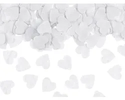 Hartjes - confettis - bio - coeurs - blanc
