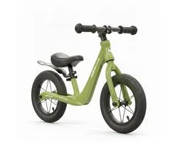 Loopfiets 12 inch met Luchtbanden - Kinderfiets voor Jongens en Meisjes - Vanaf 2 jaar - Inclusief fietspomp - Buitenspeelgoed - Verstelbaar zadel - Lichtgewicht Magnesium (3,1 kg) - Groen