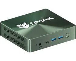 BMAX B6 Plus Mini-PC – Intel Core i3 – 12 GB DDR4 – 512 GB NVMe SSD – Windows 11 Pro – Iris Plus Graphics – 4K Triple Display – WiFi 5 – Compact & Uitbreidbaar