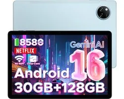 Tablette Android DOOGEE Tab A9 Pro+ 15 pouces, GB Go + GB, batterie 8 580 mAh, Octa- Core T7200, écran tactile 90 Hz, appareil photo 13 MP - Blauw