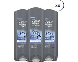Dove Men Cool Fresh Douchegel - 3 x 250ml - Voordeelverpakking