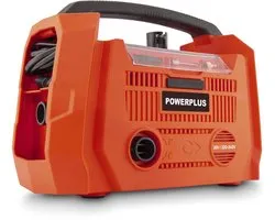 Powerplus - Dual Power - POWDP7031 - 20 V - Geborsteld - Compressor oppompen - ontluchten - 20V + 220V - excl. batterij en lader - 3 acc.