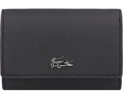 LACOSTE Porte-monnaie Compact Wallet Noir Krema